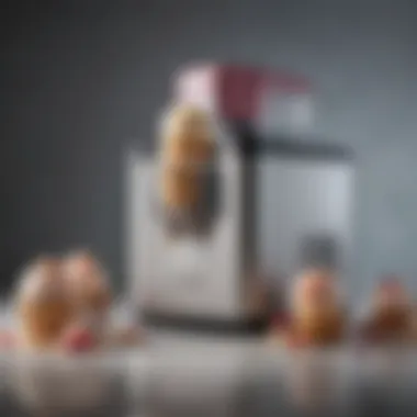 Sleek Design of Small Batch Ice Cream Maker A stylish small batch ice cream maker showcasing its sleek design and functionality.