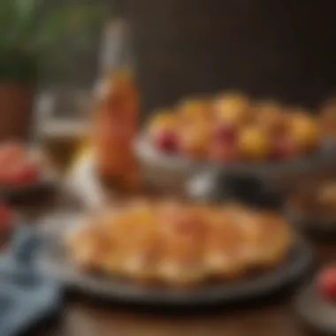 A beautifully arranged table featuring Winter Jack cider and complementary snacks.