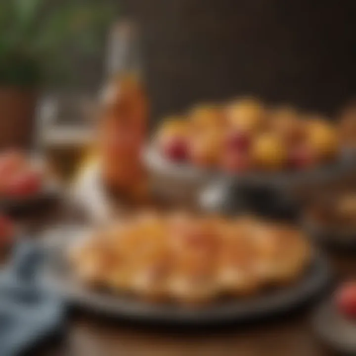 A beautifully arranged table featuring Winter Jack cider and complementary snacks.