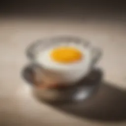 Elegant single egg poacher with lid