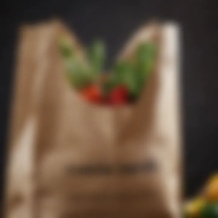 Close-up of eco-friendly materials used in reusable bags