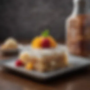 Elevating Desserts with Ice Tray Innovations Charming dessert presentation with ice cube elements