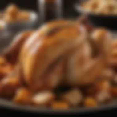 A close-up view showcasing the rich flavors of one-dish baked chicken