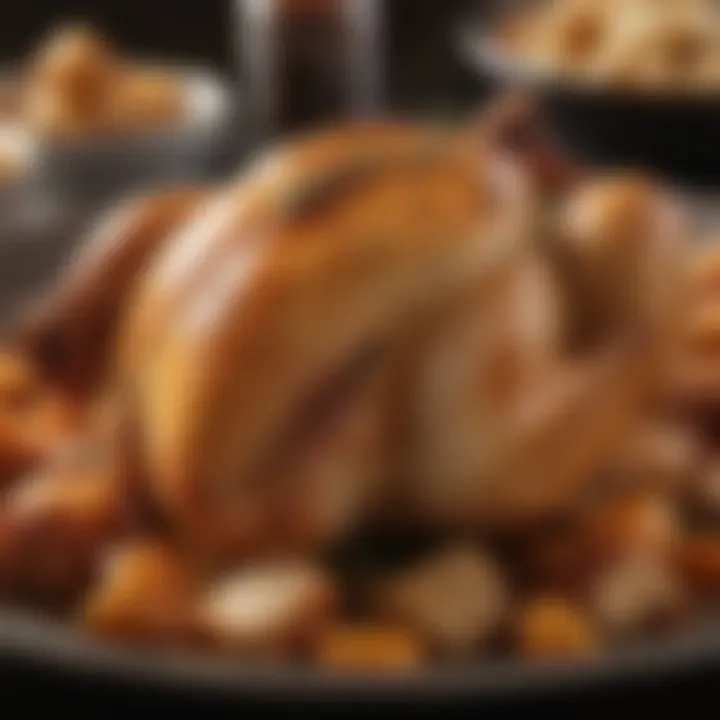 A close-up view showcasing the rich flavors of one-dish baked chicken
