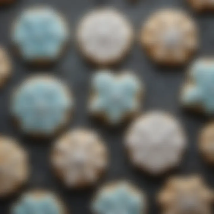 A beautifully decorated gluten free, dairy free sugar cookie with elegant icing