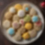 A variety of gluten free, dairy free sugar cookies on a decorative plate