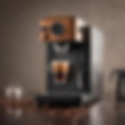 Elegant cup coffee maker showcasing modern design