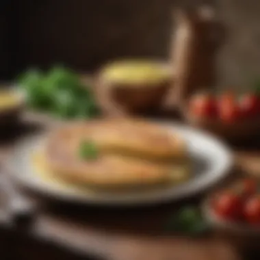 The Classic Tortilla de Harina A traditional tortilla de harina in a rustic setting
