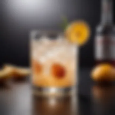 Refreshing Vodka Cocktail Experience Elegant vodka cocktail garnished with citrus