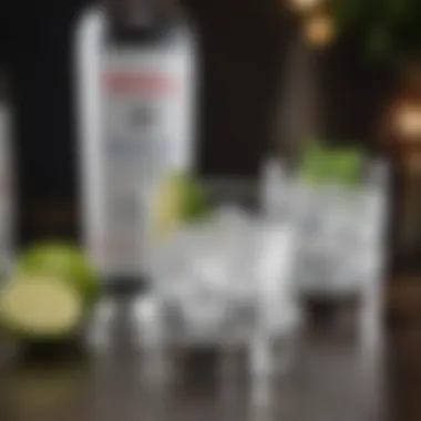 Vodka and Soda at a Chic Gathering An elegant social gathering featuring vodka and soda cocktails