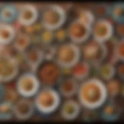 A vibrant spread of WFPBNO dishes on a dining table
