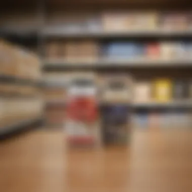 Comparing Whey Protein Brands at Kroger A shopper comparing whey protein brands in the store
