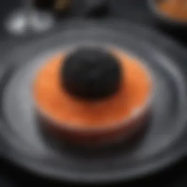 The Luxury of Caviar Luxurious caviar served on a crystal plate with gourmet garnishes
