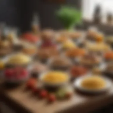 High-Carb Foods to Limit for Weight Loss A selection of high-carb foods displayed on a table