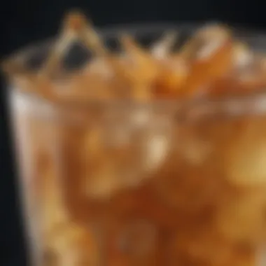 Impact of Sugary Beverages on Weight A close-up of sugary beverages with ice