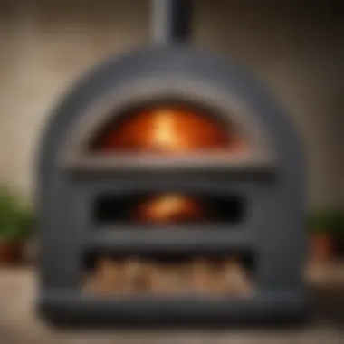 Elegant design of the Forno Piombo pizza oven showcasing its craftsmanship