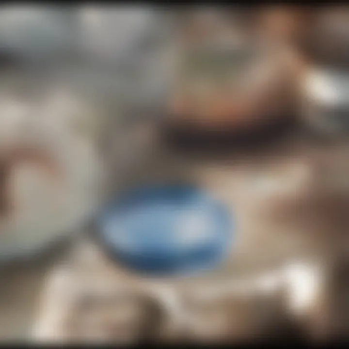 A variety of nutritious dog food options displayed in stylish bowls