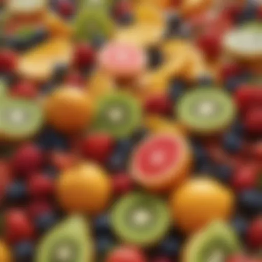 A vibrant assortment of fresh fruits showcasing their energizing properties.