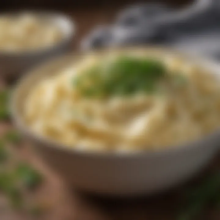 Delicious heart-healthy mashed potatoes with vibrant herbs