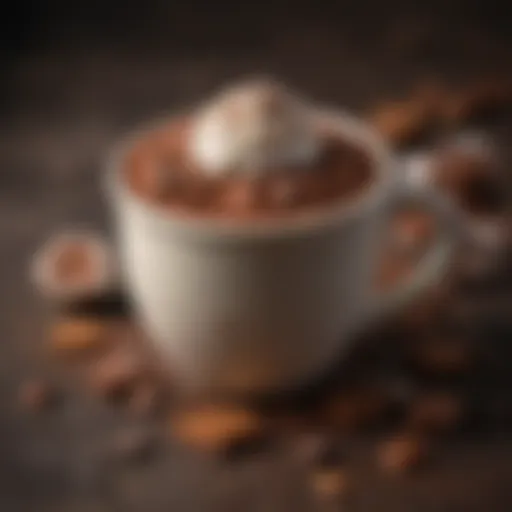 Decadent cocoa mix with rich textures