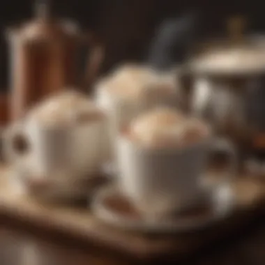Historical Hot Cocoa Presentation Historical hot cocoa presentation with vintage cups