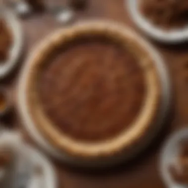 Pecan Pie: A Celebration A festive table setting featuring pecan pie as the dessert centerpiece