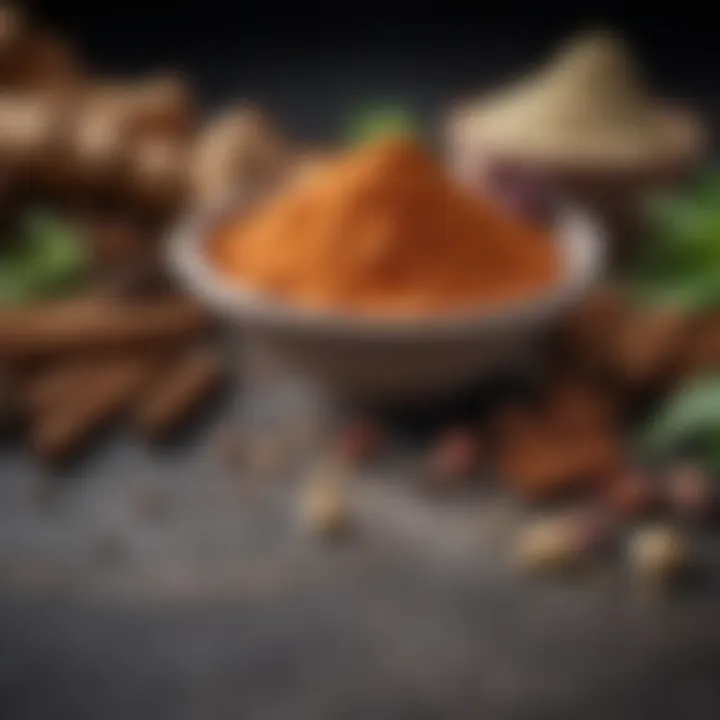 A selection of natural supplements and spices