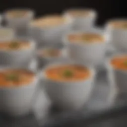 Elegant hot soup container showcasing modern design