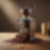 Artisan coffee grinder with whole beans
