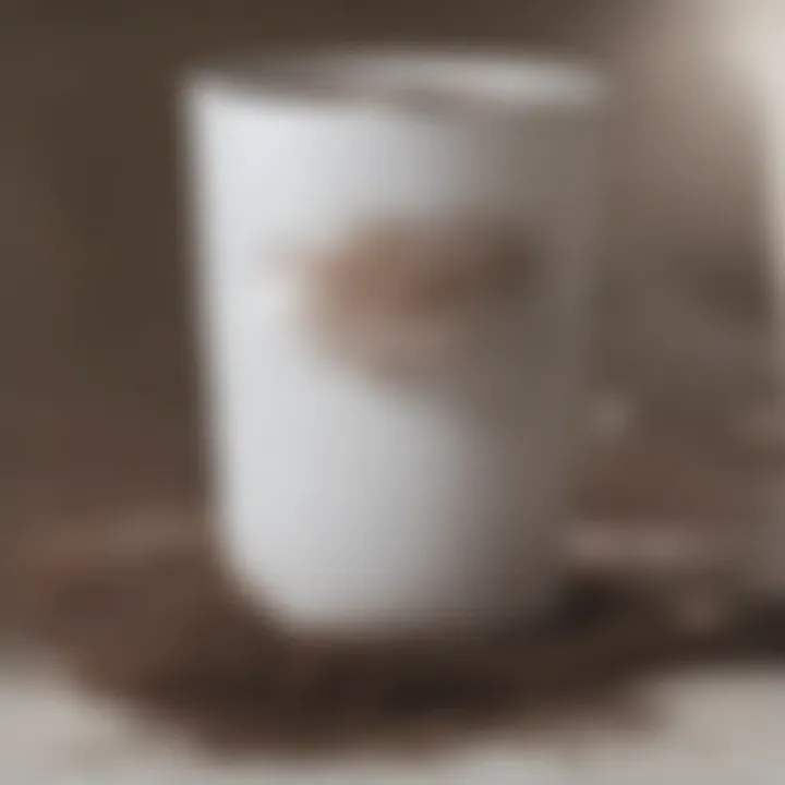 Close-up of freshly ground coffee