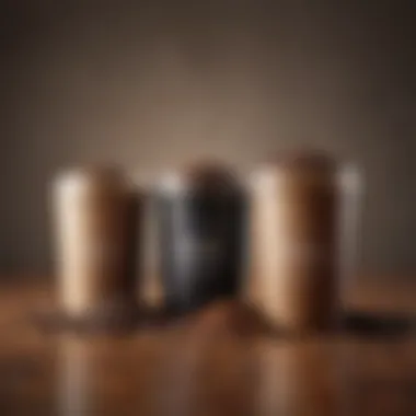 Coffee Grind Sizes Different coffee grind sizes displayed