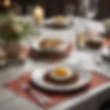 Elegant table setting with stylish placemats