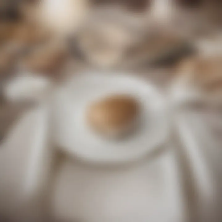 Comparison of placemats with price tags visible