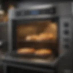 A sleek convection oven showcasing its advanced features