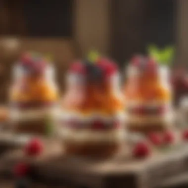 Delightful Jar Desserts Creative desserts in jars, perfect for sharing during a camping potluck.