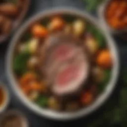 A succulent roast infused with aromatic herbs