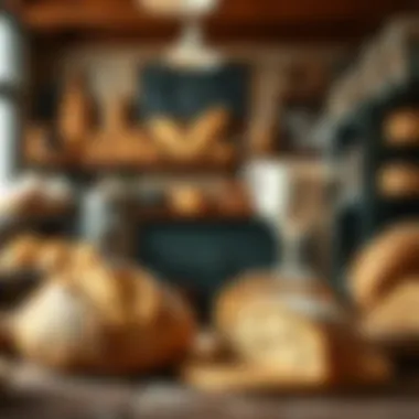 Irish Bakery with Freshly Baked Soda Bread A cozy Irish bakery showcasing freshly baked soda bread