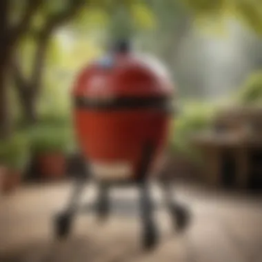 Sophisticated Design of Kamado Joe Pellet Grill Exquisite design of Kamado Joe Pellet Grill showcasing its elegant curves