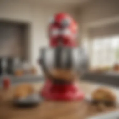 Essential KitchenAid Mixer Accessories KitchenAid mixer accessories displayed alongside the mixer