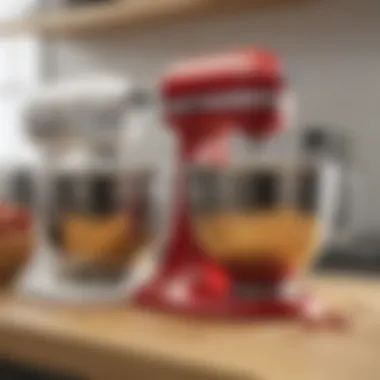 Visual Comparison: With and Without the Splash Guard Comparison of KitchenAid splash guard with and without guard