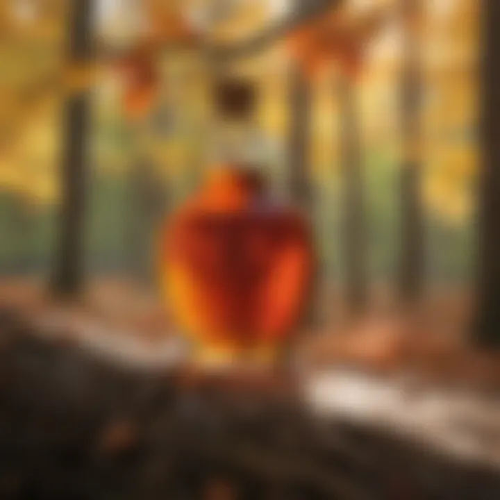 Maple trees in a serene forest setting