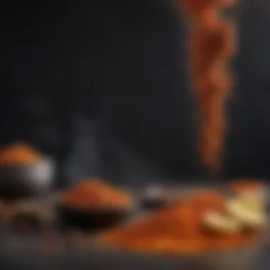 Essential Seasonings for Fish A colorful display of spices and seasonings for fish dishes