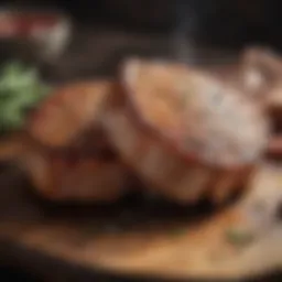 Selection of high-quality pork chops