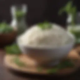 A bowl of fluffy Minute Rice with herbs