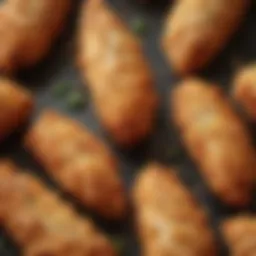 Freshly seasoned chicken tenders ready for air frying