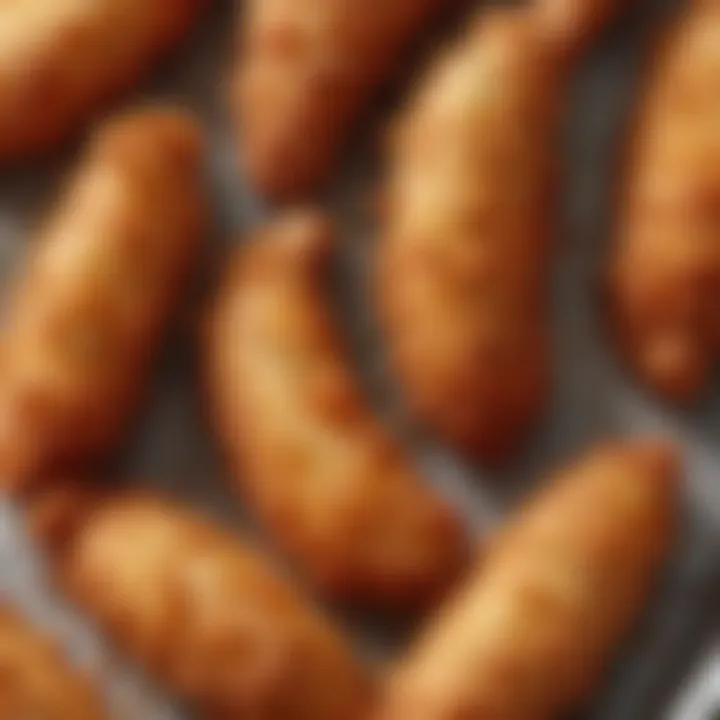 Close-up of a crispy Tyson chicken tender