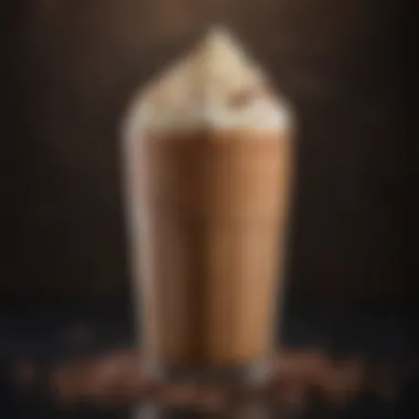 Aesthetic Iced Mocha Aesthetic presentation of iced mocha with cocoa sprinkle