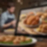 User exploring a digital menu for chicken dishes