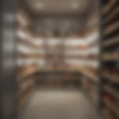 Modern pantry with well-organized storage components