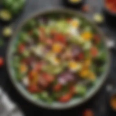 Fresh Mediterranean Salad Composition Colorful Mediterranean-inspired salad